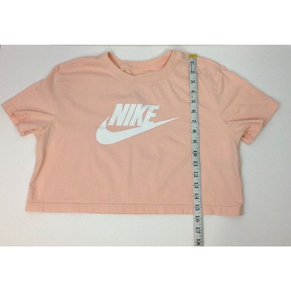 Nike Shirt Crop Top Short Sleeve Tee Cropped Adult Size S - Picture 4 of 8